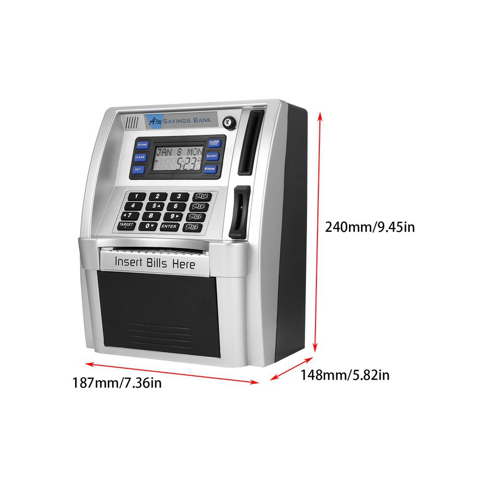 allbuy] ATM Savings Bank Insert Bills Perfect for Kids Gift Own ...