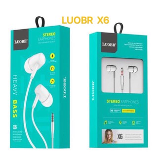 หูฟังมาใหม่เสียงดี LUOBRx6 มีไมค์คุยโทรศัพท์ได้