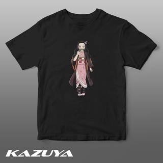 เสื้อยืดผู้ Kazuya TM-0136 เสื้อยืด DEMON Slimer สําหรับอนิเมะ NEZUKO KAMADO S-5XL