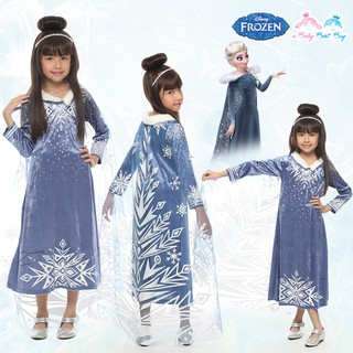 ชุดเดรส ชุดแฟนซี เจ้าหญิงเอลซ่า Frozen ผ้าดี ใส่สบาย (สำหรับเด็กอายุ 3-10 ปี)