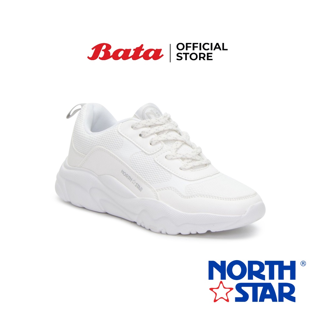 Bata บาจา North Star รองเท้าผ้าใบแฟชั่นแบบผูกเชือก ใส่ลำลอง ดีไซน์เท่ห์ สวมใส่ง่าย  สำหรับผู้หญิง รุ่น Floria สีขาว 5311002