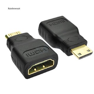 【RB】อะแดปเตอร์แปลง Hdmi Mini Male Type C เป็น HDMI ตัวเมีย Type A