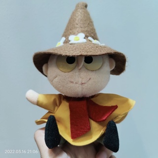 ตุ๊กตา เพื่อนมูมิน Snufkin  Vintage 1990 ป้าย Bandai งานเก่าตาเหลือง สภาพสมบูรณ์ moomin characters ลิขสิทธิ์แท้ 7.5นิ้ว