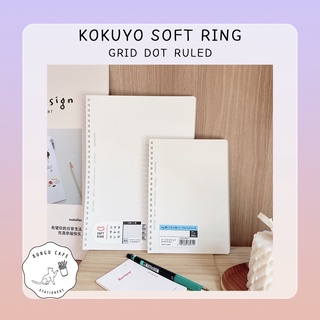 KOKUYO Soft Ring Grid Dot Ruled  B6-B5 (80 sheets) // โคคุโย่ สมุดโน๊ต แบบจุดตาราง สันห่วงแบบนิ่ม ขนาด B6 และ B5