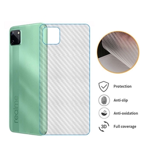 Realme C11 Carbon Fiber OPPO Realme 6 5 X2 3 2 Pro 6i 5i 5s C3 C12 C15 C2 C1 X3 Superzoom Narzo Screen Protector Clear 3D Back Film Protective Sticker