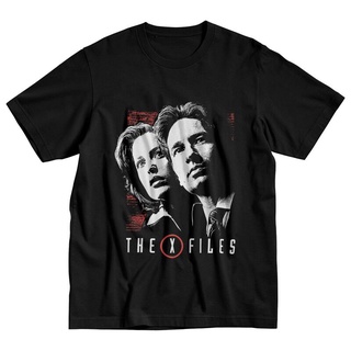 เสื้อยืดคอกลม แขนสั้น ผ้าฝ้าย แบบนิ่ม พิมพ์ลาย The X Files สไตล์วินเทจ แฟชั่นสําหรับผู้ชาย