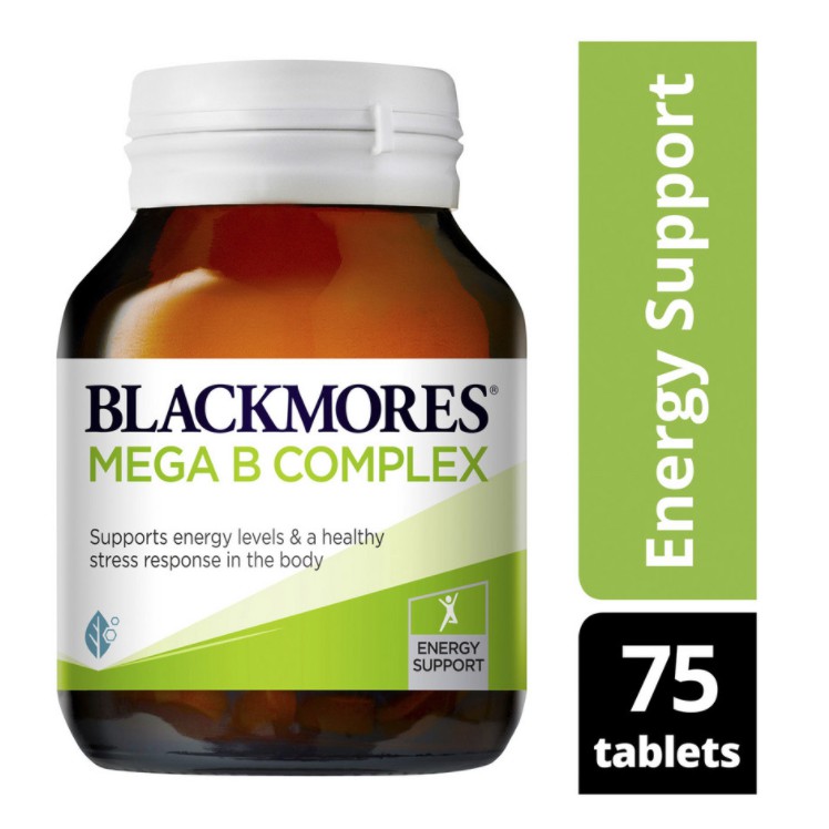 ส่งฟรี วิตามินบี Blackmores Mega B Complex Tablets 75 Pack Vitamin B ...