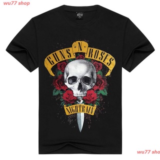 ชุดเซ็ต 2 ชิ้น wu77 shop 2021 {XS-6XL}Hot Sale Guns Rose Nightrian Personalized Cotton T-shirt sale