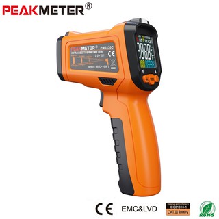 PEAKMETER PM6530C Laser Temperature -50~800c Adjustable Emissivity