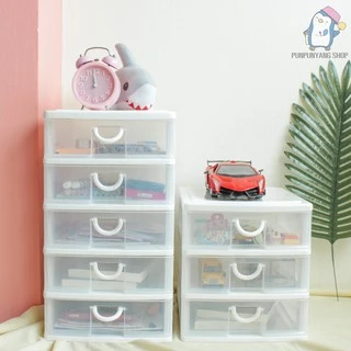 ลิ้นชักพลาสติก3/ 4 /5 ชั้น สามารถใส่กระดาษ A4 ได้ เก็บเอกสาร อุปกรณ์เครื่องเขียน สีใสมองเห็นด้านใน