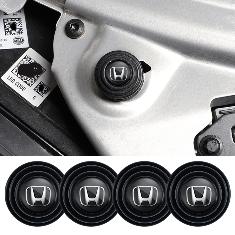 [Thicken] สติกเกอร์ปะเก็นโช๊คอัพประตูรถยนต์ แบบหนา เสียงเงียบ อุปกรณ์เสริม สําหรับ Honda Civic City HRV CRV Accord Elysion CRZ