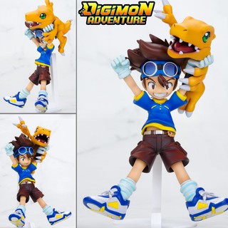 Figure ฟิกเกอร์ Model โมเดล Digimon Adventure ดิจิมอนแอดเวนเจอร์ Yagami Taichi ยางามิ ไทจิ Agumon อากูมอน