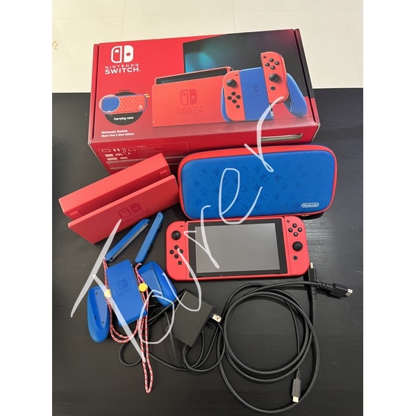[มือสอง] Nintendo Switch - Mario Red &amp; Blue Edition รุ่นกล่องแดง