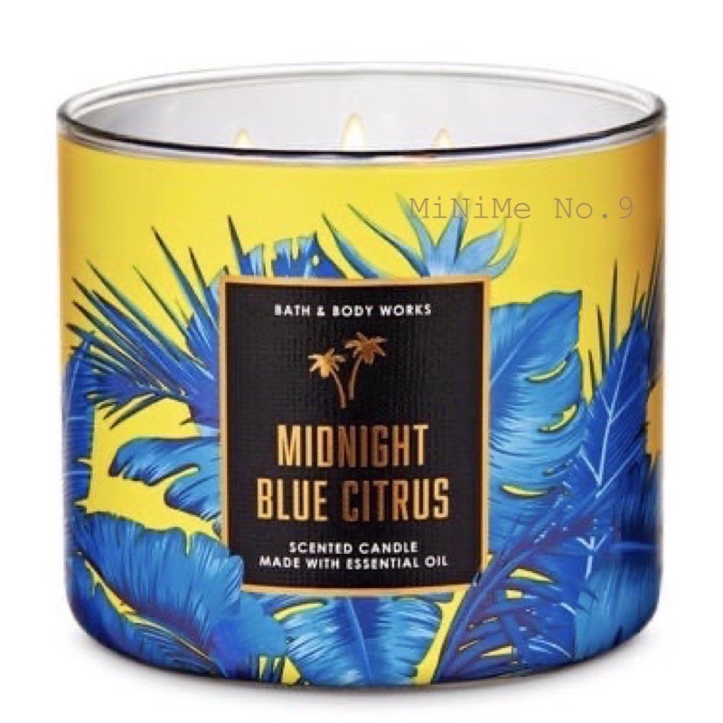 bath and body works midnight blue citrus candle review