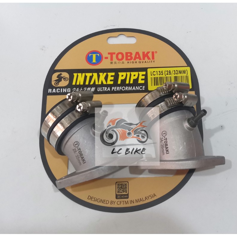 TOBAKI LC135 RACING INTAKE PIPE SUPER HEAD SUPERHEAD INTAKE PIPE