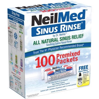 อ่านก่อนสั่งคะ---NeilMed Sinus Rinse All Natural Relief ผงน้ำเกลือนำเข้า USA  แบบแบ่งขาย 50ซอง