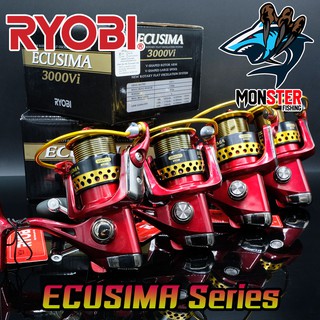 รอกสปินนิ่งเรียวบิ RYOBI ECUSIMA 1000Vi/2000Vi/3000Vi/4000Vi/6000Vi/8000Vi (RED)