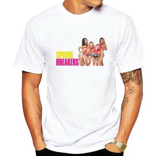 เสื้อยืดผ้าฝ้ายพิมพ์ลายขายดี เสื้อยืดผู้ชาย เสื้อยืด Spring Breakers