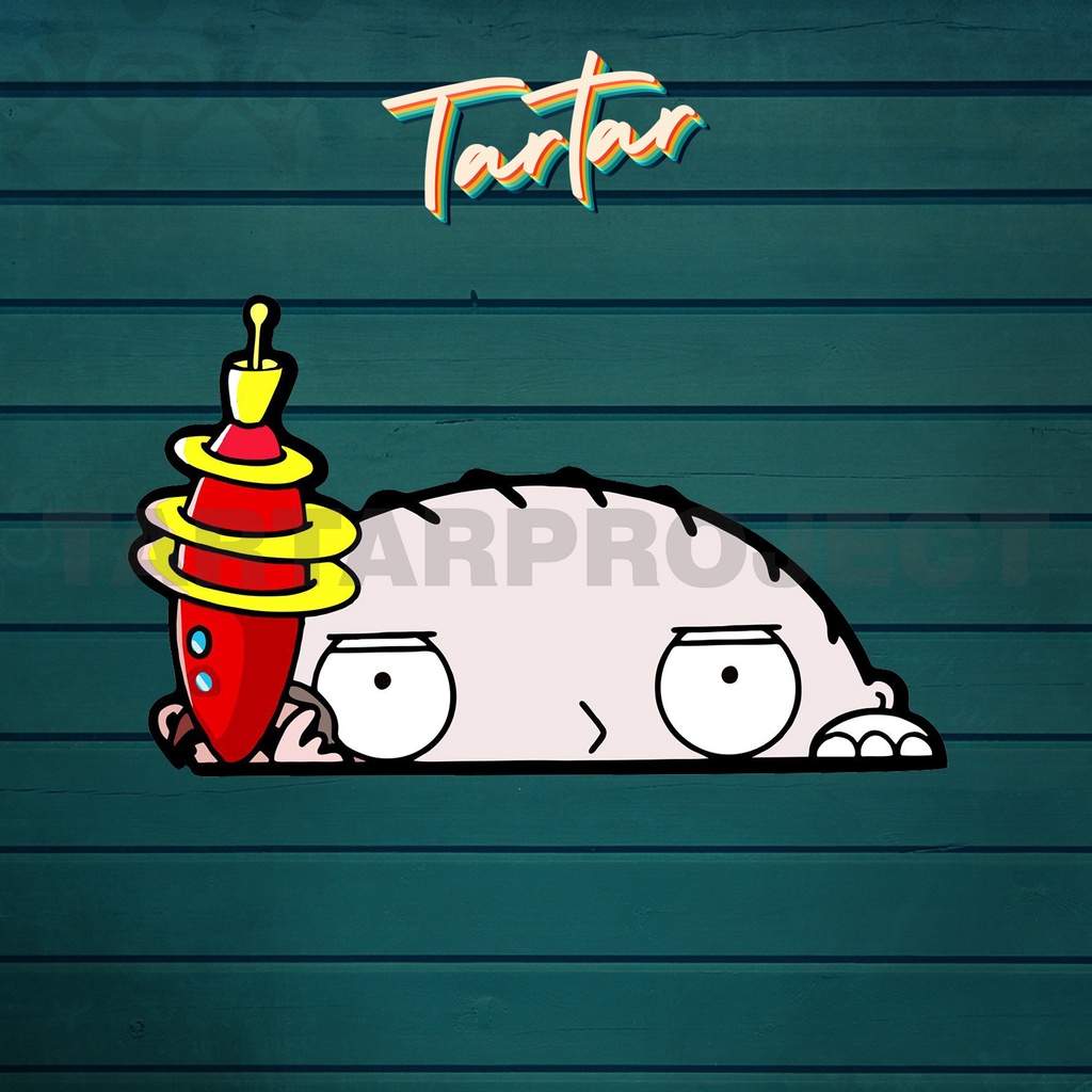 สติ๊กเกอร์ไวนิล - Peeker Stewie Family Guy