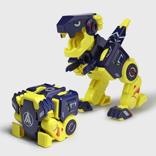 หุ่นยนต์ไดโนเสาร์ Rubix Cube Take-Apart Transformers ของเล่นเสริมการศึกษาสําหรับเด็ก