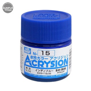 Mr.Hobby MR.ACRYSION COLOR N-15 BRIGHT BLUE 4973028034103 (สี)