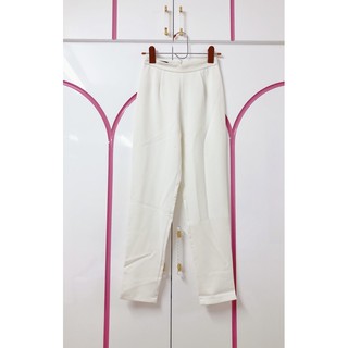 Simple trouser กางเกงสแล๊คสีขาว เรียบหรู S