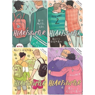 [หนังสือภาษาอังกฤษ-เซ็ต 4 เล่ม] Heartstopper Volume 1 2 3 4 Alice Oseman set books Netflix Nick &amp; Charlie English book