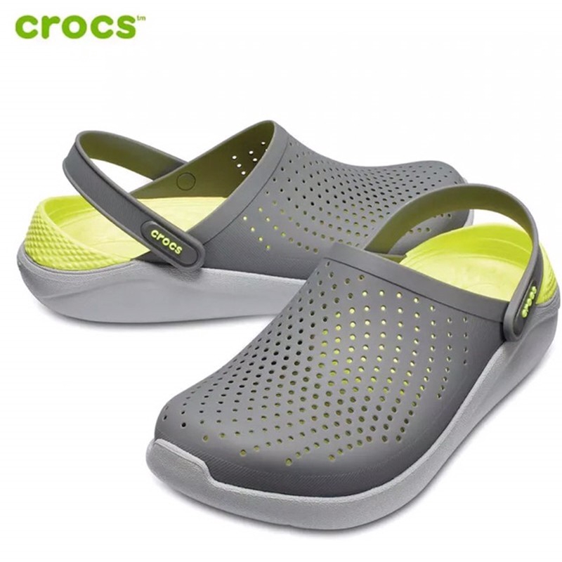 （รองเท้าแตะ）Crocs หลุมผู้ชายแท้ LiteRide g Luoge ผู้หญิง ชายหาด