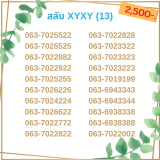 เบอร์สลับ เบอร์ xyxy ชุด13/21 เบอร์สวย เบอร์โทรศัพท์ เบอร์มงคล เบอร์ vip เบอร์ตอง เบอร์หงส์