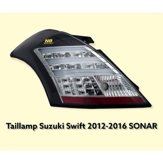 ไฟท้าย suzuki swift 2012 2013 2014 2016 ไฟท้ายแต่ง ซูซูกิ สวิฟ led taillamp suzuki swift led sonar 2012-2016