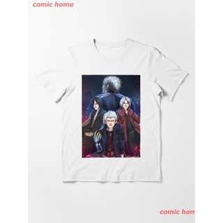 2022 Devil May Cry 5 Essential T-Shirt เสื้อยืด ดพิมพ์ลาย ดผ้าเด้ง คอกลม cotton ความนิยม discount Unisex