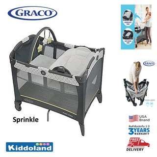 Graco Pnp Rev เปลนอน 3 ชั้นสำหรับเด็กแรกเกิดถึง 3 ขวบ Napper &amp; Changer