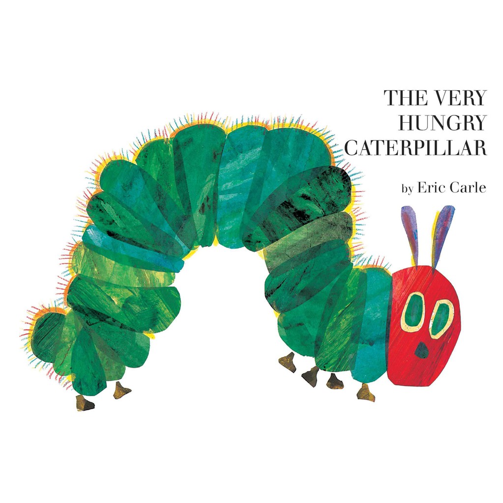 The Very Hungry Caterpillar หนังสือกระดานหนอน พร้อมรู โดย Eric Carle