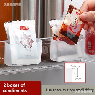 กล่องเก็บของ ขนาดเล็ก แบบอเนกประสงค์ สำหรับเก็บภายในตู้เย็น 2 ชิ้น