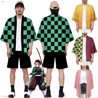 ﹍₪【 Ready Stock 】อะนิเมะญี่ปุ่น Demon Slayer: Kimetsu no Yaiba Kamado Nezuko เครื่องแต่งกายคอสเพลย์ Haori เสื้อท็อปส์