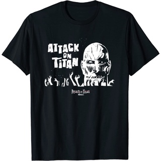 เสื้อยืดโอเวอร์ไซส์เสื้อยืด พิมพ์ลาย Attack on Titan Angular Artistic Titan สําหรับผู้ชายS-3XL