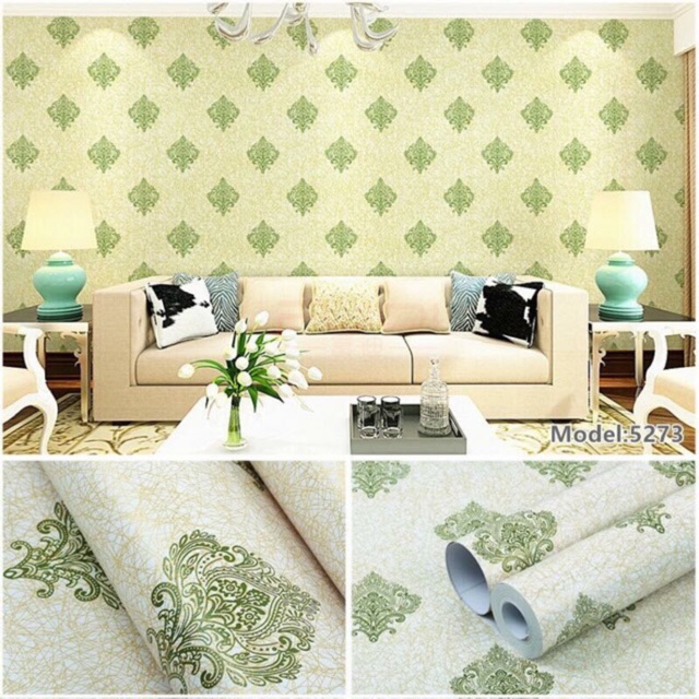 Wallpaper sticker วอลเปเปอร์ชนิดมีกาวในตัว สติ๊กเกอร์ติดผนังกันน้ำ DIY ราคาถูก ติดผนัง แต่งบ้าน ร้าน