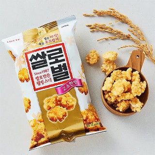 พร้อมส่ง 롯데 쌀로별 ขนมข้าวพองกรอบ Lotte Rice Snack 78g