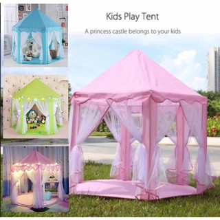 ส่งฟรีเคอรี่ Princess Castle Play TENT เต้นท์เด็ก กระโจม ประสาท จำลองน่ารัก ใช้ได้ทั้งกลางแจ้ง และ ภายใน