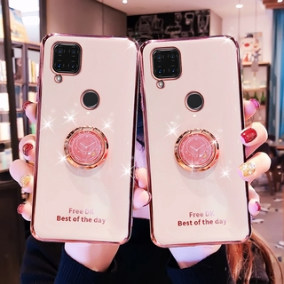 เคส realme C15 c11 2021 c11 2020 realme 8i 8 pro c12 c25 c25s c25y c21y เคสโทรศัพท์มือถือ ซิลิกานิ่ม พร้อมแหวนขาตั้ง สําหรับ realme C15 c11 2021 c11 2020 realme 8i 8 pro c12 c25 c25s c25y c21y