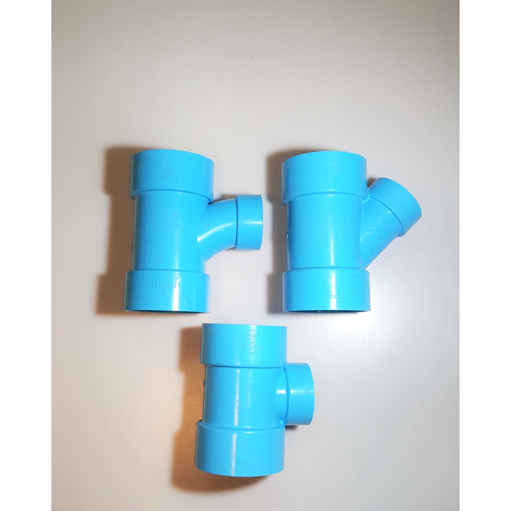 SCG สามทาง 90 องศา พีวีซี ตราช้าง PVC 4" x 3" , 4" x 2 1/2" , 4" x 2"