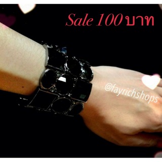 💥SALE💥กำไลวิ้งๆ สวยๆ สีดำ วัสดุอย่างดี