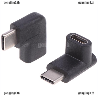 Ging อะแดปเตอร์แปลง USB 3.1 Type C ตัวผู้ เป็นตัวเมีย 90 องศา