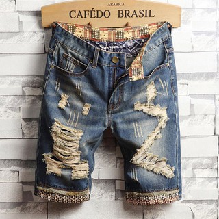 กางเกงยีนส์ขาสั้น สไตล์วินเทจ กางเกงยีนส์ลำลองขาสั้น (780) Jeans Short pant