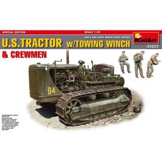 โมเดลรถแทรกเตอร์ MiniArt 1/35 MI35225 U.S. Tractor w/Towing Winch