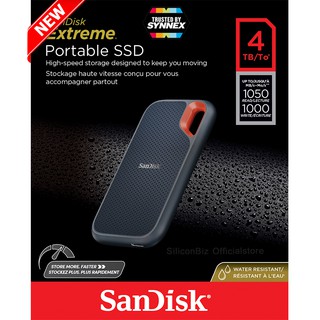 SanDisk Extreme Portable SSD 4TB R/W 1,050/1,000mb/s (SDSSDE61-4T00-G25) เอสเอสดี ฮาร์ดดิสพกพา ภายนอก รับประกัน 5 ปี