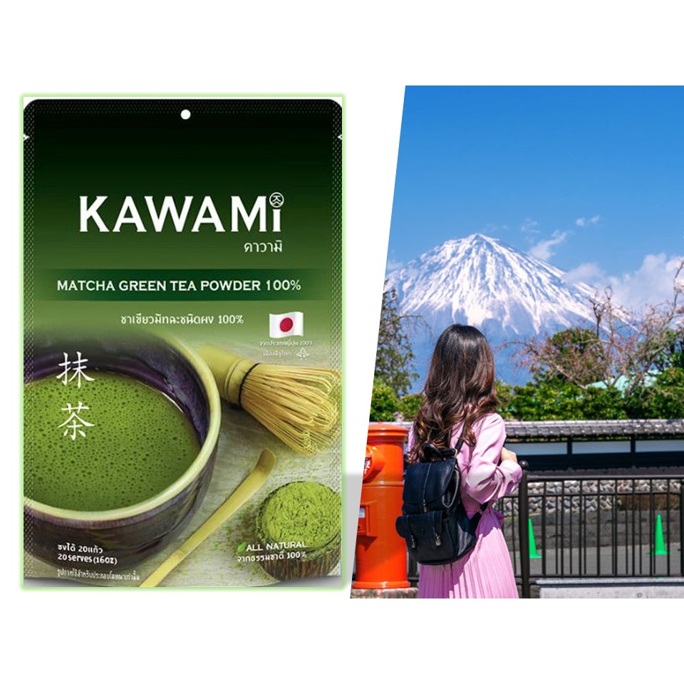 KAWAMI คาวามิ matcha latte คาวามิ มัทฉะ 100% ชนิดผง 40 g.