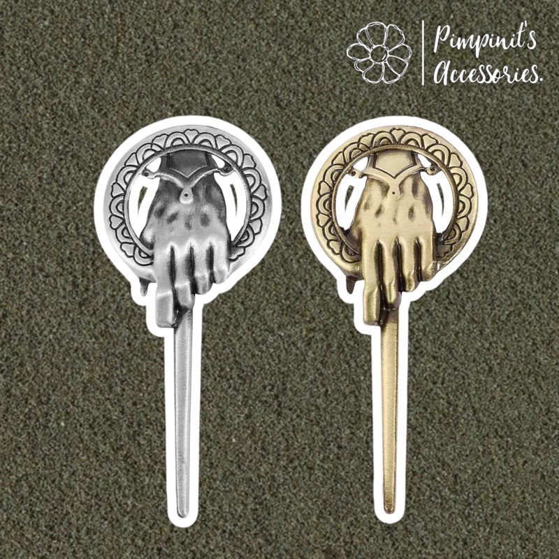 ʕ •ᴥ•ʔ พร้อมส่ง : เข็มกลัดเซ็ทสัญลักษณ์หัตถ์ราชา | Hand of The King - Game Of Thrones Enamel Brooch Pin Set.
