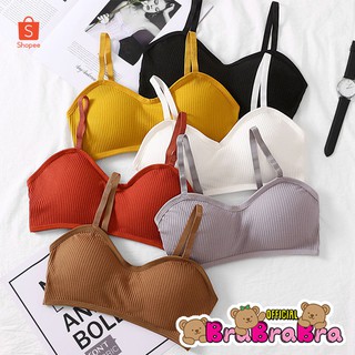 🧸💦𝑩𝒓𝒂𝑩𝒓𝒂𝑩𝒓𝒂⛱️🧸  #bra-079 บราผ้าร่อง ฟองน้ำถอดได้