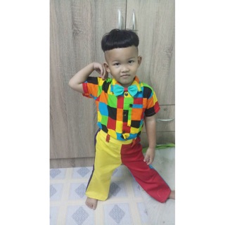 ชุดแหยม เด็ก เสื้อ+กางเกง แถมโบว์ ราคาถูก
